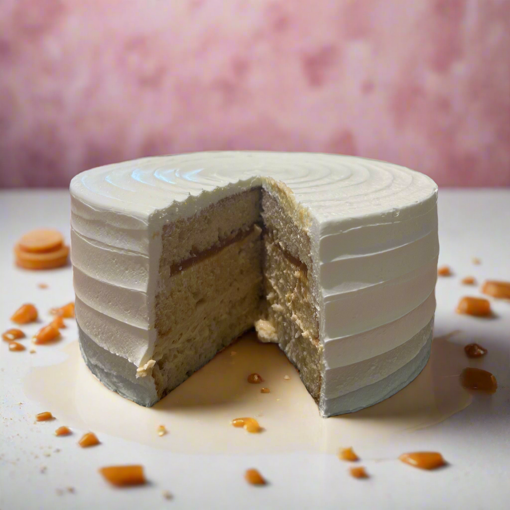 Salted Caramel Cake Cut