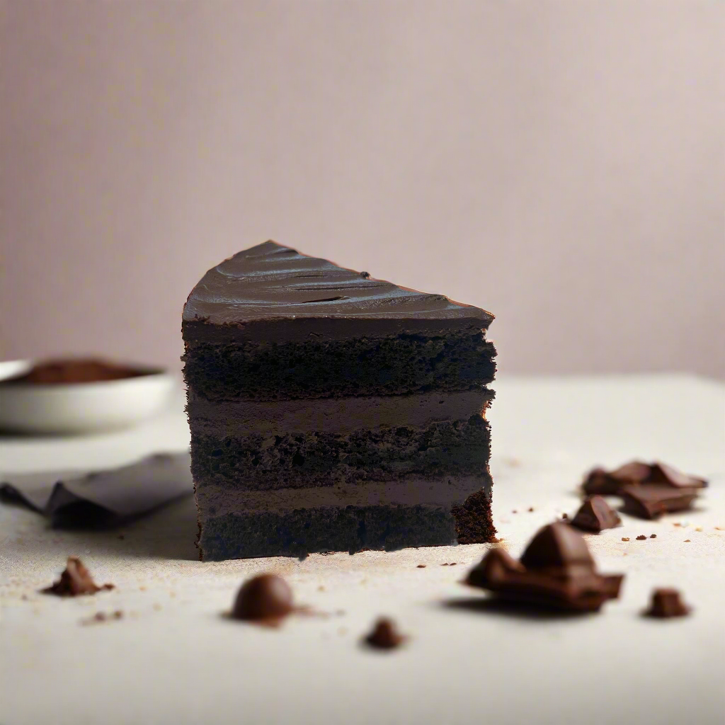 Slice of Sugar Free Chocolate Cake