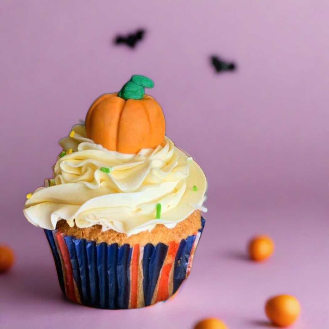 Halloween pumpkin cupcake for delivery in Dubai